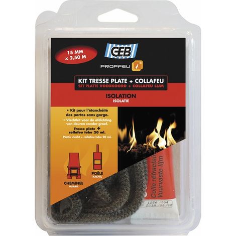 Kit treccia piatta in fibra di vetro e collafeu