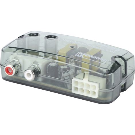 Kit Câblage Amplificateur Auto avec Convertisseur Audio Haut-Niveau, Câble d'Alimentation et Ligne Audio (1/3)