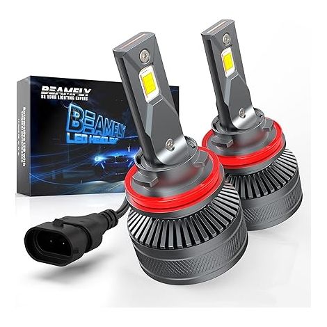 Ampoules H11 LED H8 H9 Phares Avant de Voitures 6000K Blanc (1/5)