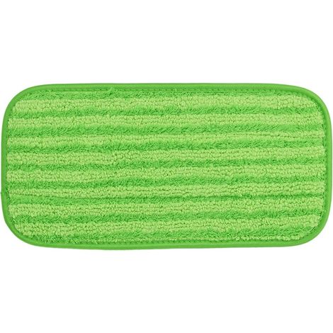 Pour Swiffer WetJet 10-12 pouces tampon de vadrouille adhésif remplacements de chiffon de vadrouille humide et sec (vert) (1/5)