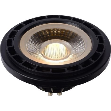 Ampoule led - Ø 11 cm - LED Dim to warm - GU10 (MR16) - 1x12W 2200K/3000K - Noir (1/5)