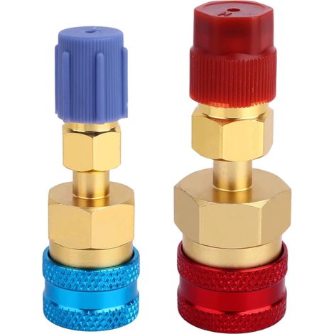 R1234yf Adapter Kit, Adapter R1234yf to R134a Kit Conversion Connectors High and Low Voltage Ready to Use for Charging and Draining Refrigerant Air Conditioning