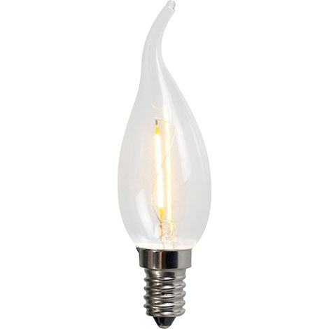 QAZQA E14 LED-Filament-Kerzenlampe BXS35 1W 100LM 2200K