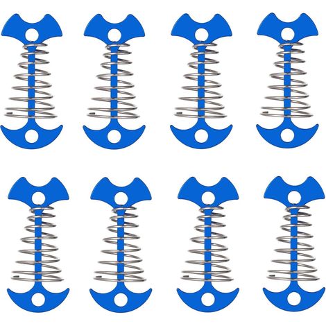 Piquets de tente de camping, piquets de tente résistants au vent, piquets portatifs pour extérieur en alliage d'aluminium, piquets de camping 8 pcs (1/4)