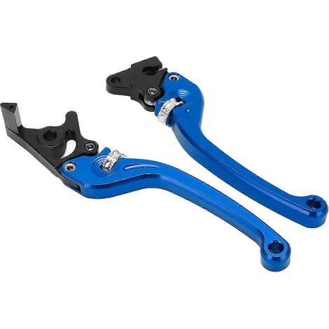 Leviers de frein et d'embrayage haute sensibilité en alliage d'aluminium CNC, accessoires universels pour moto, bleu (1/5)