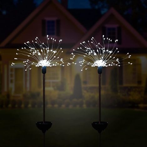 Picchetto Luci Solare a 80 MicroLED con 8 giochi di Luce per uso Esterno (Luce Bianca) (1/3)