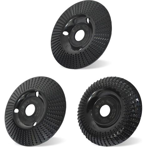 3 Pièces Disque Bois Meuleuse en Bois en Carbure de Tungstène 125mm Ensemble de Disques Disques de Meulage pour Façonner Meuler Couper et Sculpture sur Bois Roues pour Meuleuse d'angle,OUYLAF (1/5)