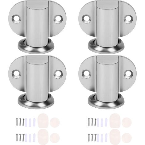 Magnetic Door Stopper, 4 Pieces, Durable Zinc Alloy (1/5)