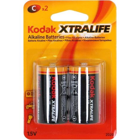 Batterie kodak alkaline xtralife c lr14 blister2