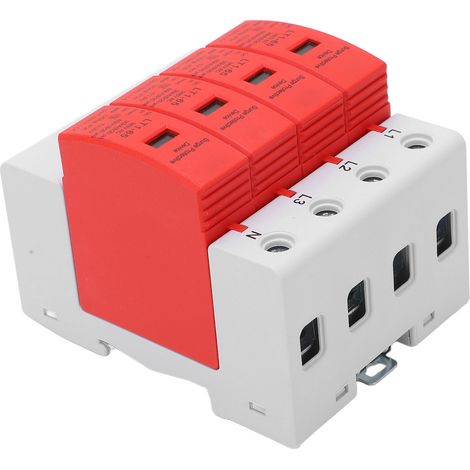 Dispositif de protection contre les surtensions 4P, haute précision, fabrication soignée, parafoudre sécurisé AC385V (1/5)