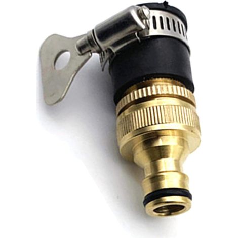 Conectores de manguera de latón, adaptador de manguera de jardín de 15-23 mm, conector de manguera de jardín de latón, conectores de manguera de agua, adaptador roscado para grifo de manguera de jardí