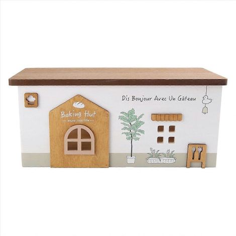 Kabelaufbewahrungsbox aus Holz, Kabelorganisator, Kabelmanagementbox, Mehrfachsteckdosenkasten, Büro- und Wohnzimmeraccessoire, Naturfinish (1/5)