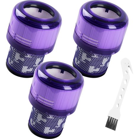 3 Pièces Filtres V11 pour Dyson,Accessoires pour Dyson V11 Torque Drive,V11 Animal,V11 Complete,V11 Extra,V15 Detect,Avec 1 brosse de nettoyage,Replacement Part 970013-02 (1/5)