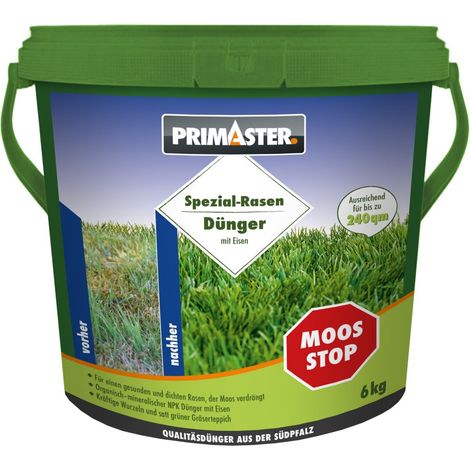 Primaster Bio Spezial-Rasendünger Moos Stop 6 kg Dünger