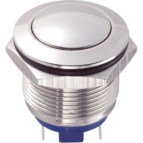 BOUTON-POUSSOIR ANTIVANDALISME TRU COMPONENTS GQ19B-10/J/S 701905 48 V/DC 2 A 1 X OFF/(ON) IP65 À RAPPEL 1 PC(S) (1/4)