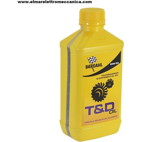 Bardahl T&D 1lt 80W-90 olio trasmissioni manuali e differenziali 450516