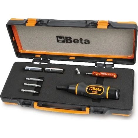 Tournevis dynamométrique Beta 971/c8 avec accessoires pour valves