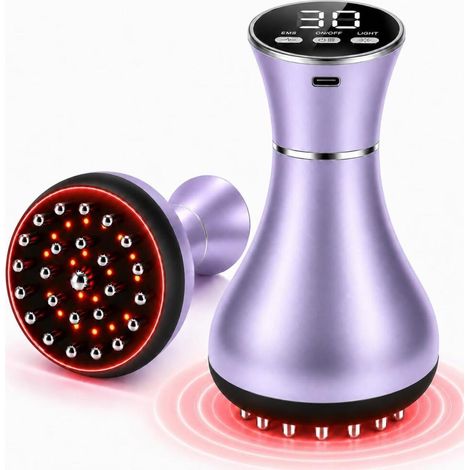 Chaleur Vibration – Lumière rubis – Appareil Massage Cellulite avec 30 Niveaux EMS – Masseur Anti Ce (1/5)