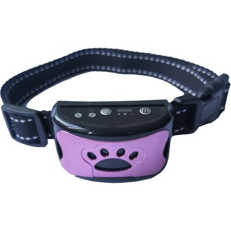 Collier anti-aboiement rechargeable pour chiens, collier de dressage pour petits, moyens et grands chiens avec 2 modes de vibration et de son 7 niveaux de sensibilité (1/3)