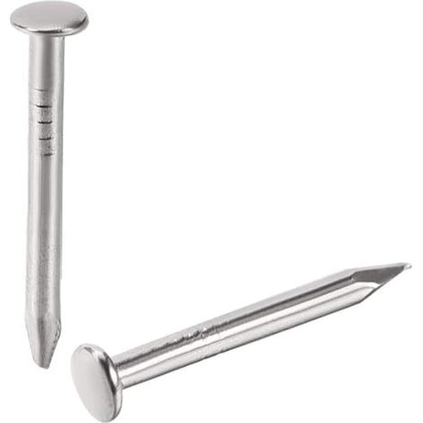 Clou Petit Minuscule Carbone Acier Quincaillerie 1.2X10mm(DxL) pour Bricolage Décoration Bois Boîte Accessoire Argenté 500pcs (1/5)