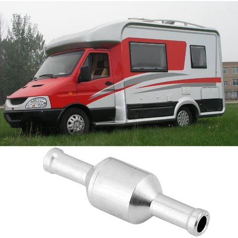Clapet anti-retour droit en aluminium à gradins pour carburant diesel, gaz, liquide, air, unidirectionnel (6 mm) (1/5)