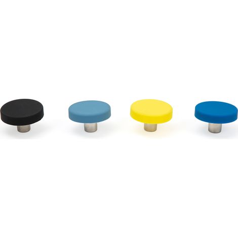 Bouton de meuble | Style décoratif | Fabriqué en PVC-Zamak | Finition multicolore | Mesures 41*41*26mm | Système de fixation | Comprend des vis M4 | 4 unités - talla