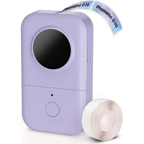 Imprimante Étiquettes Thermique - Bluetooth Rechargeable Portable 58 mm - Pour Organisation Bureau Maison École Petite Entreprise - 1 Pièce (1/5)
