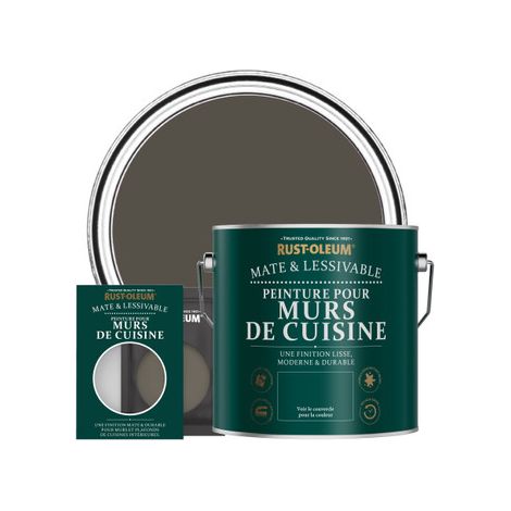 Peinture pour Murs de Cuisine, Finition Mate - Brun Terre (1/3)