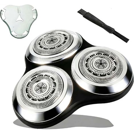 Kompletter Ersatzscherkopf für die 9000er Serie, SH90 Scherkopf kompatibel mit S9911 S9731 S9711 S9511 S9111 S9031 S9988 (silber) (1/5)