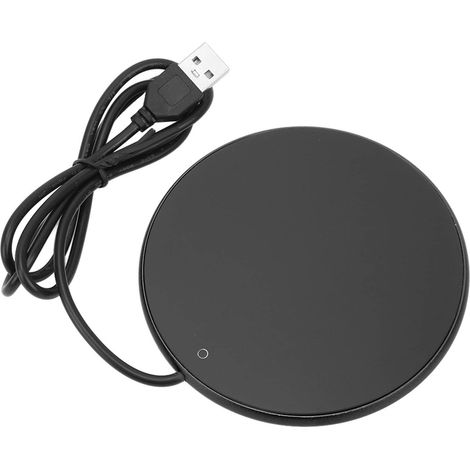 Chauffe-Tasse Intelligent USB, Réchauffe-Tasse à Café avec Tactile et Température Constante, Dessous de Verre Chauffant pour Boissons Chaudes 10,3cm Dia (1/5)