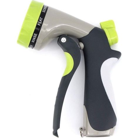 Pistolet de pulvérisation de tuyau d'arrosage pistolet à eau multifonctionnel en alliage de zinc à haute pression pour l'arrosage des plantes, le nettoyage, le lavage de voiture (1/5)
