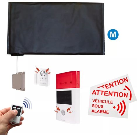 Alarme autonome sans-fil bateau CONFORT 1 - Tapis + détecteur 4-en-1 + sirène solaire + télécommande (gamme BT) (1/5)