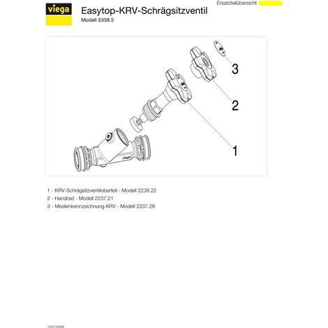 VIEGA 758196 Robinet KRV avec tête SC Easytop