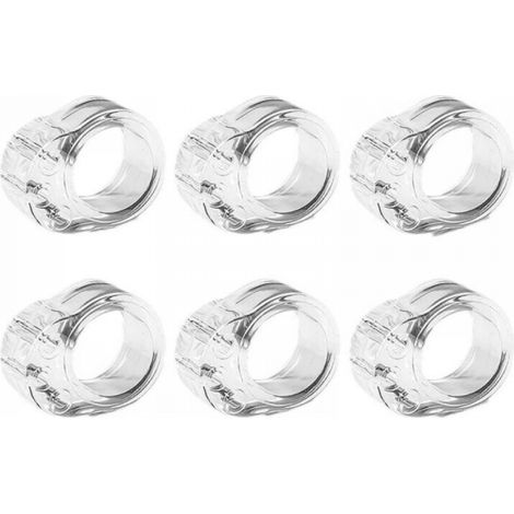 Lot de 6 protections de poignée de porte en PVC, anti-collision, transparentes, pour protéger les murs, les portes, les fenêtres et les meubles. (1/5)