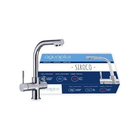 3-Wege-Wasserhahn für Heiß-/Kaltwasser-Umkehrosmoseanlagen, 3/8''-Innengewindeanschluss, maximaler Druck 6 bar