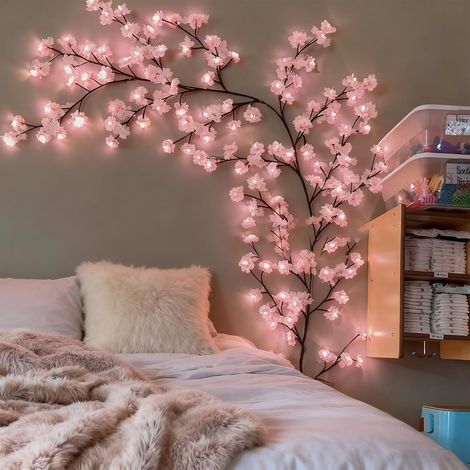 Guirlande de fleurs de cerisier 144 LED, télécommande et 8 modes lumineux (1/5)