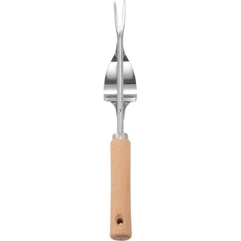 Bois poignée inox garden weeder removal coupe outils (1/5)