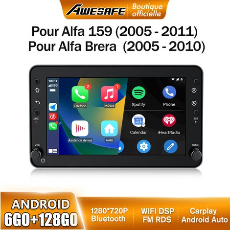 AWESAFE 4G Autoradio Android 13 pour Alfa 159 Brera Spider 6Go+128Go avec 7'' Écran Tactile Carplay Android Auto GPS WiFi FM (1/5)