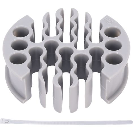 Organiseur de Câbles Ethernet PC Gris CAT5 CAT5E CAT6 - Organiseur Réseau 30 Câbles avec Glissières Faible Friction (1/5)