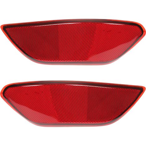 Roter Heckstoßstangenreflektor – 2-teiliges Set – Ersatzwarnleuchte für Cayenne 2011–2014 – Robustes ABS-Material – 95863110500