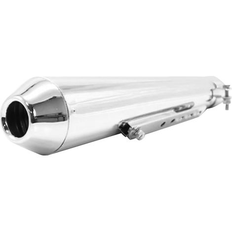 Pot d'échappement pour moto avec silencieux intégré, en acier inoxydable, antirouille, de type universel, compatible avec les motos Suzuki, finition électroplaquée blanche. (1/5)