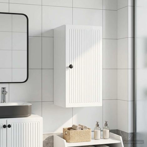vidaXL Armario de pared para baño EDE Blanco Brillante 30 x 31 x 59 cm (1/5)