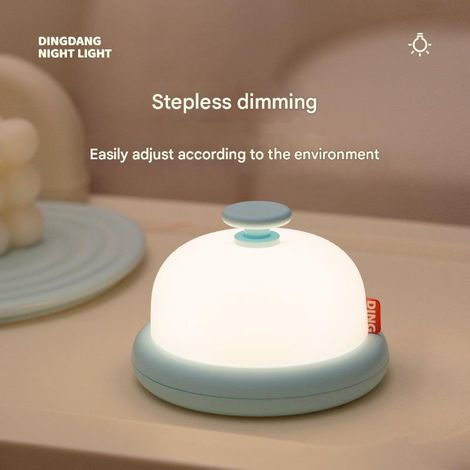 Dingdang veilleuse lampe de chevet atmosphère de sommeil gradation continue protection des yeux lumière douce veilleuse (1/5)