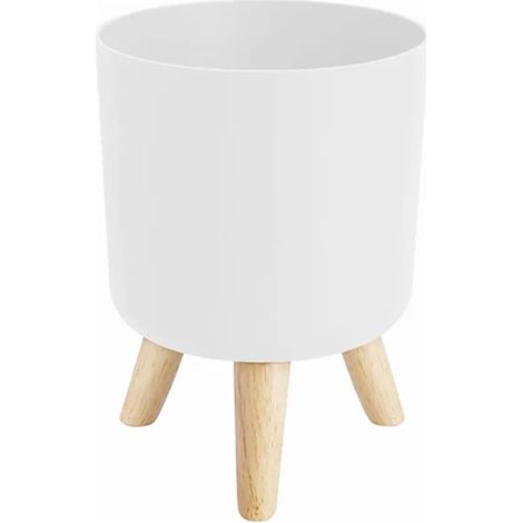 Pots de fleurs modernes avec pieds en bois support pour qb Fsdew (1/5)
