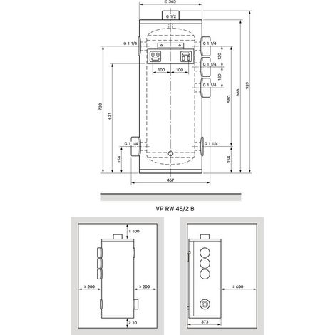 Vaillant Pufferspeicher für VP RW 45/2 B, 45l