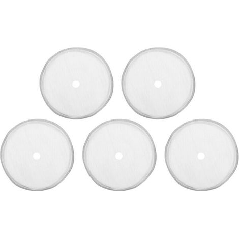 Écran filtrant de remplacement en acier inoxydable, 80 mailles, 5 pièces, pour cafetière à presse française de 350ml