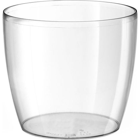 Vaso da Interno e Esterno Ø13,5x12,5 cm in Plastica Madeira 14 Trasparente (1/4)