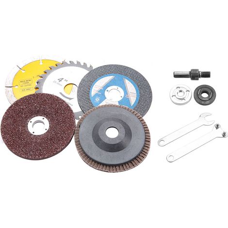 Accessoire pour perceuse électrique, conversion de meuleuse d'angle, bielle, disque de coupe, roue de polissage (1/5)
