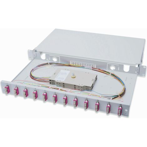 Digitus DN-96321-4, Grigio, Acciaio, Cable management panel, 1U (1/3)