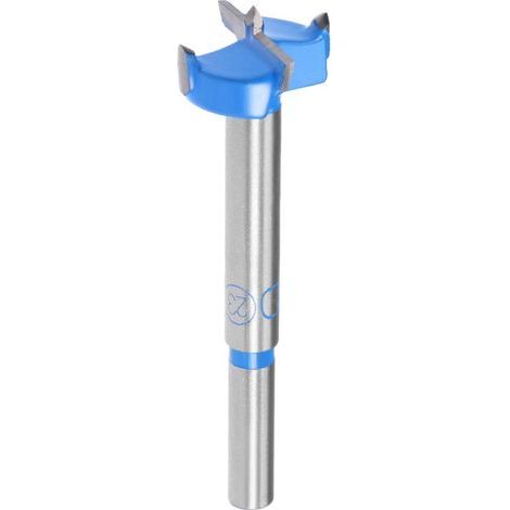 Brocas Forstner de 23 mm, broca helicoidal de carburo de tungsteno para sierra de corona de madera, perforación de agujeros para bisagras en carpintería (azul, gris) (1/5)